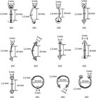84   98   120 Pcs Body Septum Piercing Kit 14g 16g Tools For Nose Tongue Lip Ear