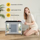 24  Rabbit Hutch Wooden Pet Cage With Asphalt Roof Bunny Small Animal House