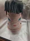 Vintage Curler Bag Glamour House 1965 Kitsch Vinyl Storage Bag Pink Mod Girl