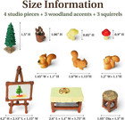 Fairy Garden Accessories Outdoor  10pcs Miniature Art Studio Set