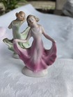 Vintage 1930s Art Deco Porcelain Dancing Lady Pink Figurine Stamped Germany 