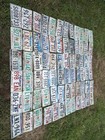 License Plate Lot Of 72 Huge License Plate Lot Man Cave Bar Decor Craft Garage