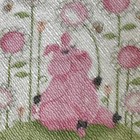 Susybee Flip The Pink Pig Baby Blanket Throw Crib Bees Butterfly Handmade