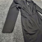 Allegra K  Women s Black Long Sleeve Cotton Aviator Jumpsuit Size S Belt Loops