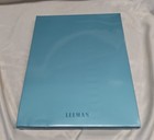 Lot Of 4 New 1 Pocket Folio Letter Size  blue  Leather Pad Holder Sothebys  Logo