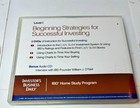 Beginning Strategies For Successful Investing  Home Study Course Level 1 Dvd Ibd