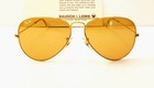 Vintage B l Ray Ban Usa Aviator 58-14mm Ambermatic Yellow All-weather Sunglasses
