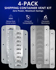 Set Of 4 Shipping Container Vent For Preventing Condensation And Excessive Heat