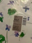 Lot Of 2 Vintage Hallmark All Occasions Sealed Gift Wrap Violet Flowers   Leaves