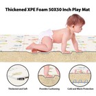 Baby Play Mat Foam Foldable 70x59 Inch Cartoon Pattern Soft Crawling Kids Floor