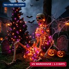 Ljlnion Halloween Lights  29ft 150 Count Black Wire Fairy Mini Lights  120v Ul C