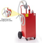 40 Gallon Fuel Caddy Portable Diesel Gas Storage Tank Pump Diesel Transfer Hose