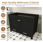 42 Inch Bathroom Vanity Without Sink  Pedestal Under-sink Storage Cabinet With 2
