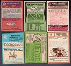 Vintage Lot 6 Hof Star Rc Olsen  Stallworth  Stabler  Bleier  Largent  F To Nm