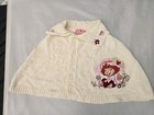 Strawberry Shortcake 2006 Girls Sleeveless Cardigan Vest Sweater Size 6 Vtg