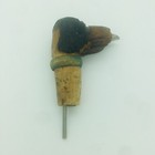 Carved Dog Bottle Pourer   Stopper Brevettato Anri 1950s Italy Vintage