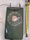 Vtg Western Electric Avocado Green 554 Ab Rotary Dial Wall Phone Bell Working 