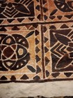 Rare Vintage Sapio Tapa Bark Cloth  Natural Root   Bark Dye Hand Stamped Display