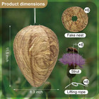 6 Pack Effective Waterproof Wasp Nest Outdoor  Hanging Fake Hornets Nest backyar