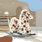 Qaba Rocking Horse  Horse Rocker With Rabbit Toy And Realistic Neigh