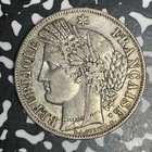 1849-a France 5 Francs Lot t6146 Large Silver Coin  Km 761 1