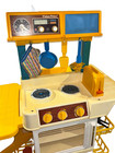 Vintage 1970s Fisher Price Fun Food Kitchen Oven Play Set Stove Sink Spray Retro