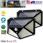 Solar Power 100 Leds Light Pir Motion Sensor Outdoor Security Lamp Wall Garden