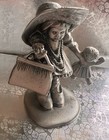 Vintage 80s Hudson Pewter Figurine Girl W Baby Doll Dressed Up In Mama s Clothes