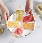 9pcs Homemade Popsicle Mold Set With Tray   Reusable Sticks - New