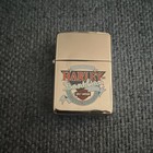 Harley-davidson Zippo Lighter With Leather Pouch And Zippo Box