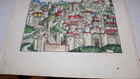 Antique 15th C  German Nuremberg Chronical  Of  Pisa Leaf  1492