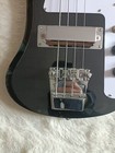 Black 4-string Bass Electric Guitar Mahogany Body Chrome Hardware  6 Strings