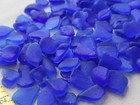Damage Genuine Beach Sea Glass Surf Tumbled Cobalt Blue Small Mosaic Craft V08