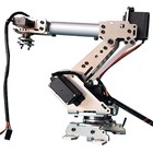6 Aluminum Robot Arm 6 Axis Rotating Mechanical Stainless Steel Robotarm Kit Diy