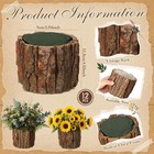12 Set Rustic Wooden Vase Centerpieces For Wedding Table Decor Farmhouse