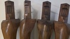 4 French Cabriole Table Or Desk Legs - Salvage  28    Tall W hardware