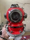 Vintage Scuba Helmet Anchor Red Diving Helmet Mark V Deep Sea Gift Item