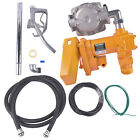 12v 20gpm Portable Fuel Transfer Pump With Oil Meter For Gas And Diesel Yellow