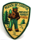 Vintage Smokey Bear Please Be Careful Prevent Forest Fires Jacket Patch