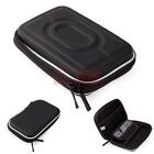 Black Hard Carry Case Pouch Bag Zipper Pouch 2 5  Hdd Gps Garmin Nuvi Portable