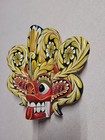 Hand Carved 6 x7  3-piece Wooden Mask Devil Hand Carved Wall Decor Small Piece