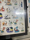  2  Vtg Peanuts Snoopy   Woodstock Sticker Sheets School 1950s United Syndicate