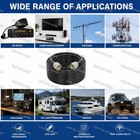  Rg58 Coax Cable Pl259 Jumper Uhf Male To Uhf Male Radio Cable For Cb Antenna