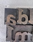 Vtg Antique Lot Of 29 Letterpress Letters Wood Type Printers Block 1 75  Patina