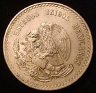 1948 Cinco Peso  900 Silver Coin Mexico