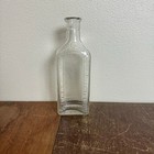 Antique Illinois Owens Illinois Clear Glass Apothecary Medicine Pharmacy Bottle