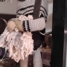 Handmade Prison Art Crochet Raiders Theme Doll Plush Figure W  Yarn Hair Raiders