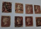 10 Gb Penny Red Stamps  Victoria London    Faults    Lot 72   Plate Numbers