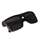 Men s Polarized Square Sunglasses Matte Black Frame Dark Smoke Lens Z80 New