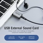 Usb Audio Adapter External Stereo Sound Card 3 5mm Jack Headphone Microphone Pc